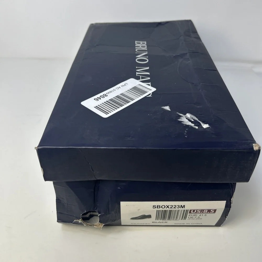 Bruno Marc Men's CrossFlex GentEdge Oxford Dress‎ Sneakers Black Size 8.5 NIB